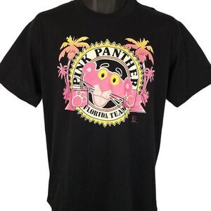 Pink Panther Florida Team T Shirt Vintage 90s 50/50 Made In USA Mens Size Large